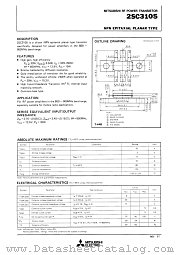 2SC3105 datasheet pdf Mitsubishi Electric Corporation