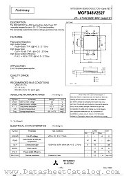 MGFS48V2527 datasheet pdf Mitsubishi Electric Corporation