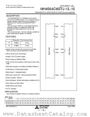 MH4S64CWZTJ-15 datasheet pdf Mitsubishi Electric Corporation