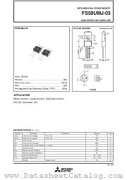 FS50UMJ-03 datasheet pdf Mitsubishi Electric Corporation