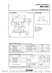 M67723H datasheet pdf Mitsubishi Electric Corporation