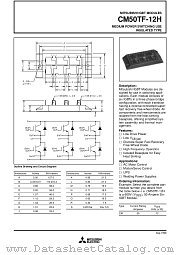 CM50TF-12H datasheet pdf Mitsubishi Electric Corporation