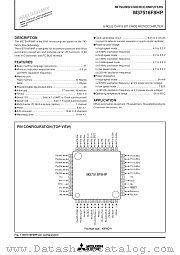 M37516F8HP datasheet pdf Mitsubishi Electric Corporation