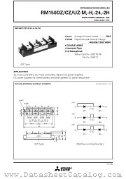 RM150UZ-24 datasheet pdf Mitsubishi Electric Corporation