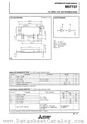 M57737 datasheet pdf Mitsubishi Electric Corporation