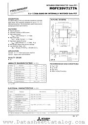 MGFC39V7177A datasheet pdf Mitsubishi Electric Corporation