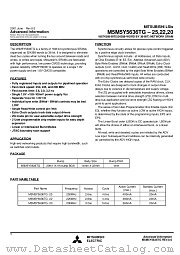 M5M5Y5636TG-20 datasheet pdf Mitsubishi Electric Corporation