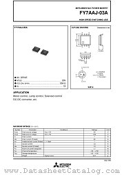 FY7AAJ-03A datasheet pdf Mitsubishi Electric Corporation