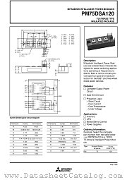 PM75DSA120 datasheet pdf Mitsubishi Electric Corporation