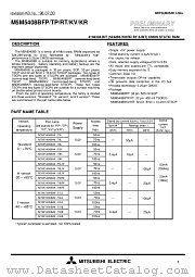 M5M5408BKR datasheet pdf Mitsubishi Electric Corporation