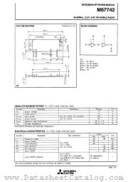 M67742 datasheet pdf Mitsubishi Electric Corporation
