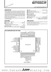 M37735S4LHP datasheet pdf Mitsubishi Electric Corporation