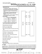 MH2S64CZTJ-1539 datasheet pdf Mitsubishi Electric Corporation
