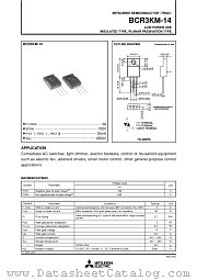 BCR3KM-14 datasheet pdf Mitsubishi Electric Corporation