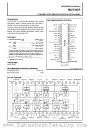 M52734SP datasheet pdf Mitsubishi Electric Corporation