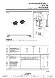 CR6CM-8 datasheet pdf Mitsubishi Electric Corporation