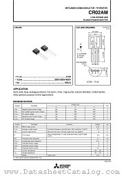 CR02AM-6 datasheet pdf Mitsubishi Electric Corporation