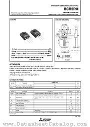 BCR5PM-12 datasheet pdf Mitsubishi Electric Corporation