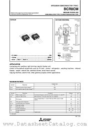 BCR8CM-8 datasheet pdf Mitsubishi Electric Corporation