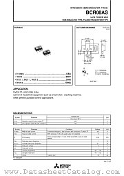 BCR08AS-8 datasheet pdf Mitsubishi Electric Corporation