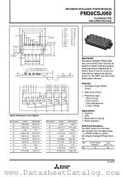 PM30CSJ060 datasheet pdf Mitsubishi Electric Corporation