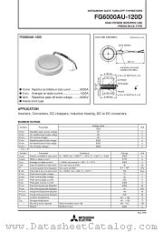 FG6000AU-120D datasheet pdf Mitsubishi Electric Corporation