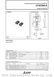 CT40TMH-8 datasheet pdf Mitsubishi Electric Corporation