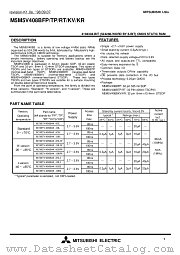 M5M5V408BKR-85HW datasheet pdf Mitsubishi Electric Corporation