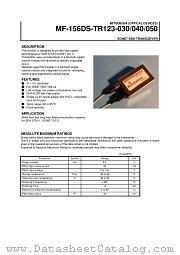 MF-156DS-TR123-040 datasheet pdf Mitsubishi Electric Corporation