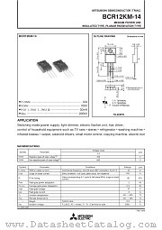 BCR12KM-14 datasheet pdf Mitsubishi Electric Corporation