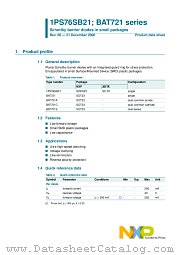 BAT721A datasheet pdf NXP Semiconductors