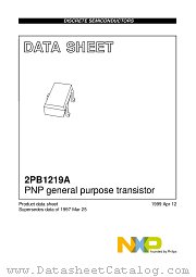 2PB1219AQ datasheet pdf NXP Semiconductors