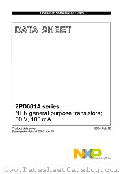 2PD601ARW datasheet pdf NXP Semiconductors