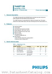 74ABT126PW datasheet pdf NXP Semiconductors