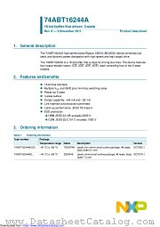 74ABT16244ADL datasheet pdf NXP Semiconductors
