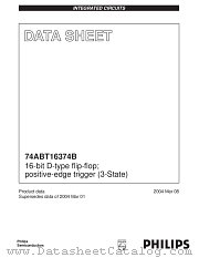 74ABT16374BDL datasheet pdf NXP Semiconductors