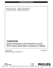 74ABT2245D datasheet pdf NXP Semiconductors
