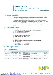 74ABT543ADB datasheet pdf NXP Semiconductors