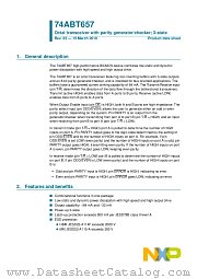 74ABT657PW datasheet pdf NXP Semiconductors