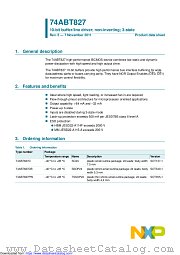 74ABT827PW datasheet pdf NXP Semiconductors