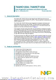 74AHCT123AD datasheet pdf NXP Semiconductors