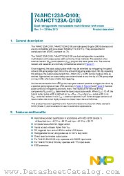 74AHC123APW-Q100 datasheet pdf NXP Semiconductors