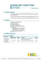 74AHC1G00GW datasheet pdf NXP Semiconductors