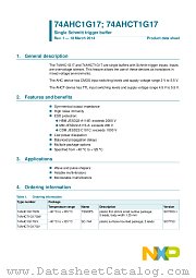 74AHCT1G17GM datasheet pdf NXP Semiconductors