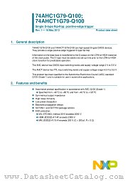 74AHC1G79GV-Q100 datasheet pdf NXP Semiconductors