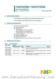 74AHC2G08DP datasheet pdf NXP Semiconductors