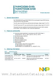 74AHCT2G08DP-Q100 datasheet pdf NXP Semiconductors