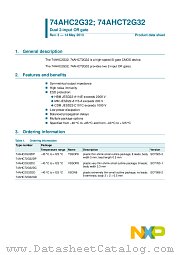 74AHC2G32DP datasheet pdf NXP Semiconductors