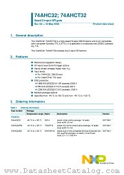 74AHCT32D datasheet pdf NXP Semiconductors