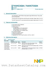 74AHC3G04DC datasheet pdf NXP Semiconductors